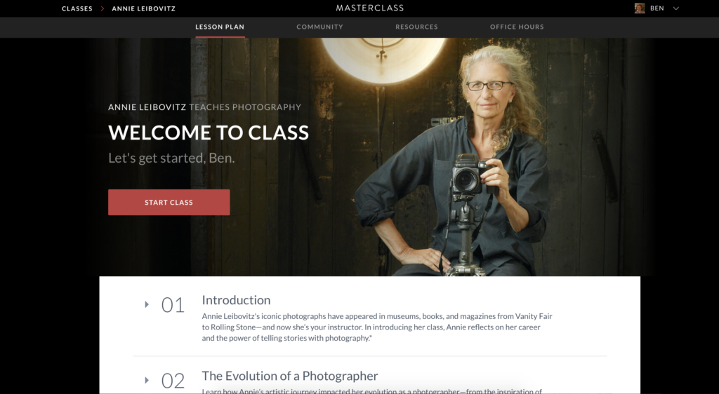 Annie Leibovitz Teaches Photography MasterClass Review