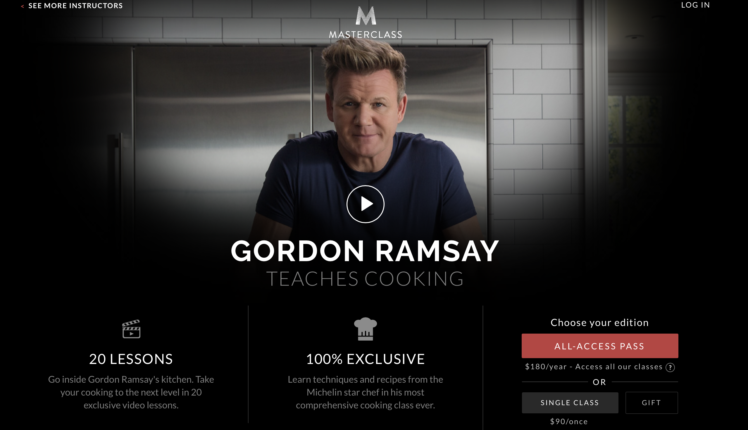 Gordon Ramsay Masterclass Cooking Review - Benjamin McEvoy