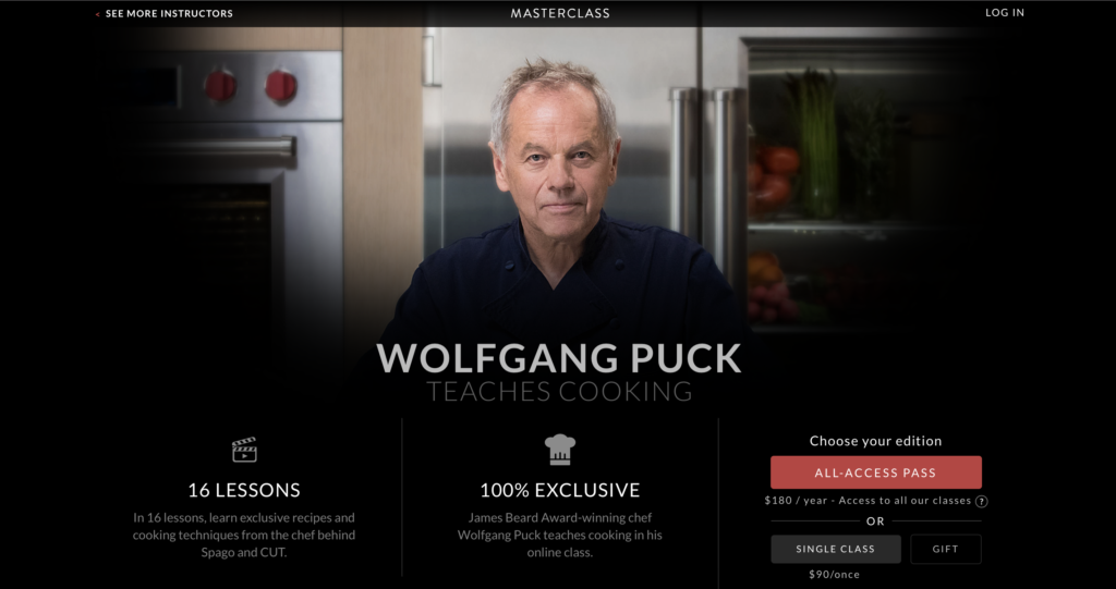 wolfgang puck teaches cooking masterclass