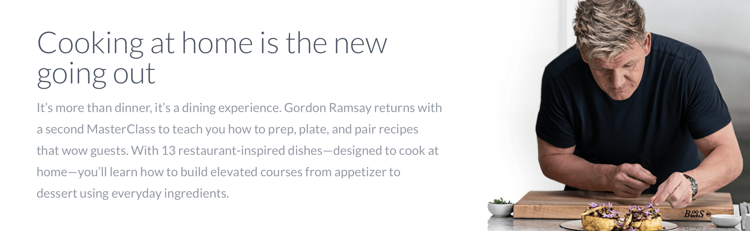 gordon ramsay second cooking masterclass review