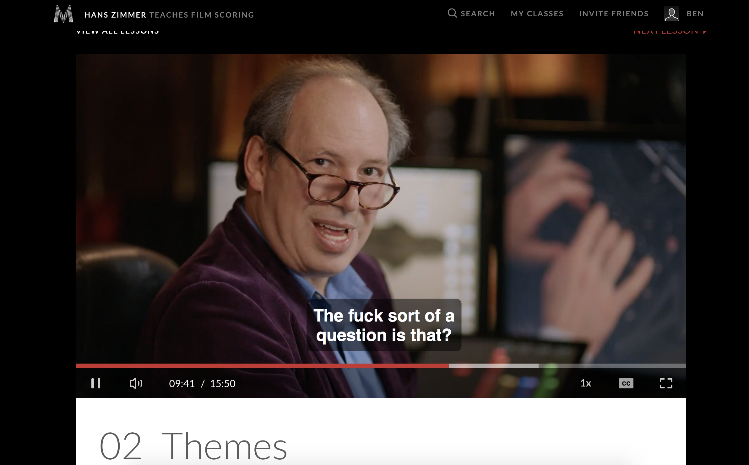 Hans Zimmer Teaches Film Scoring MasterClass Review Benjamin McEvoy