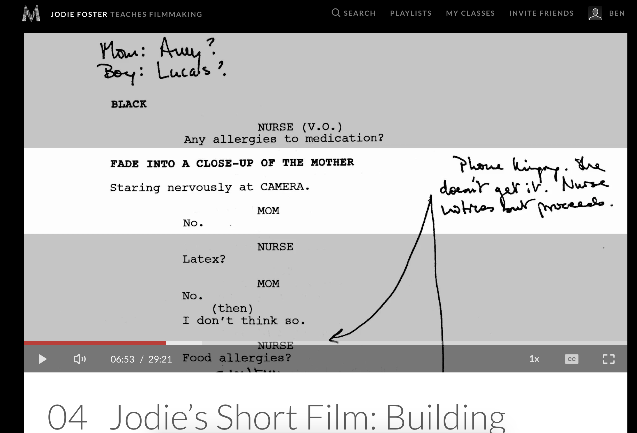 jodie foster filmmaking masterclass review