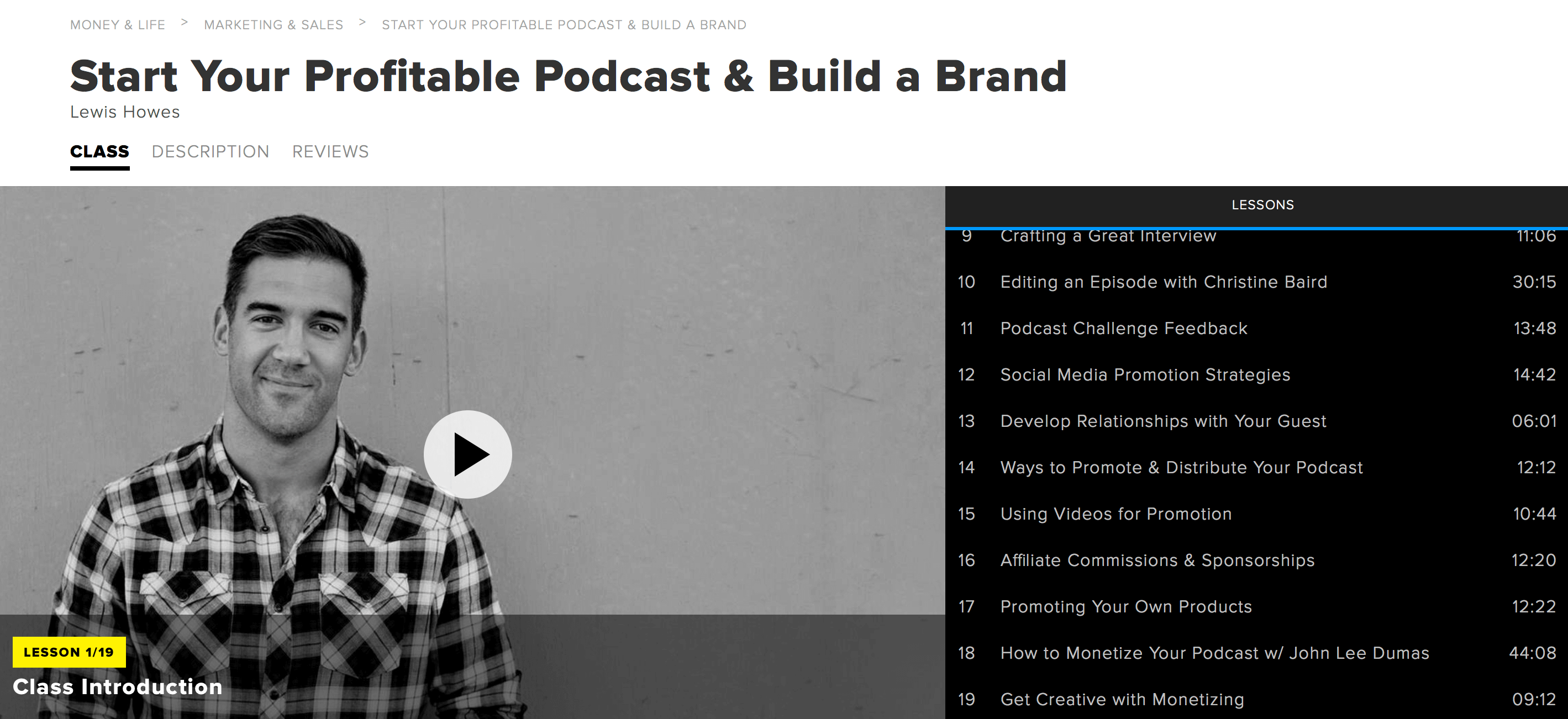 how to start your profitable podcast and build a brand lewis howes creative live review