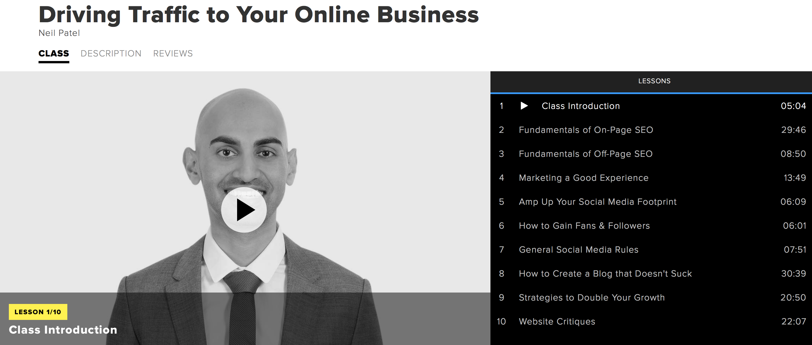 neil patel driving traffic to your online business creative live course review