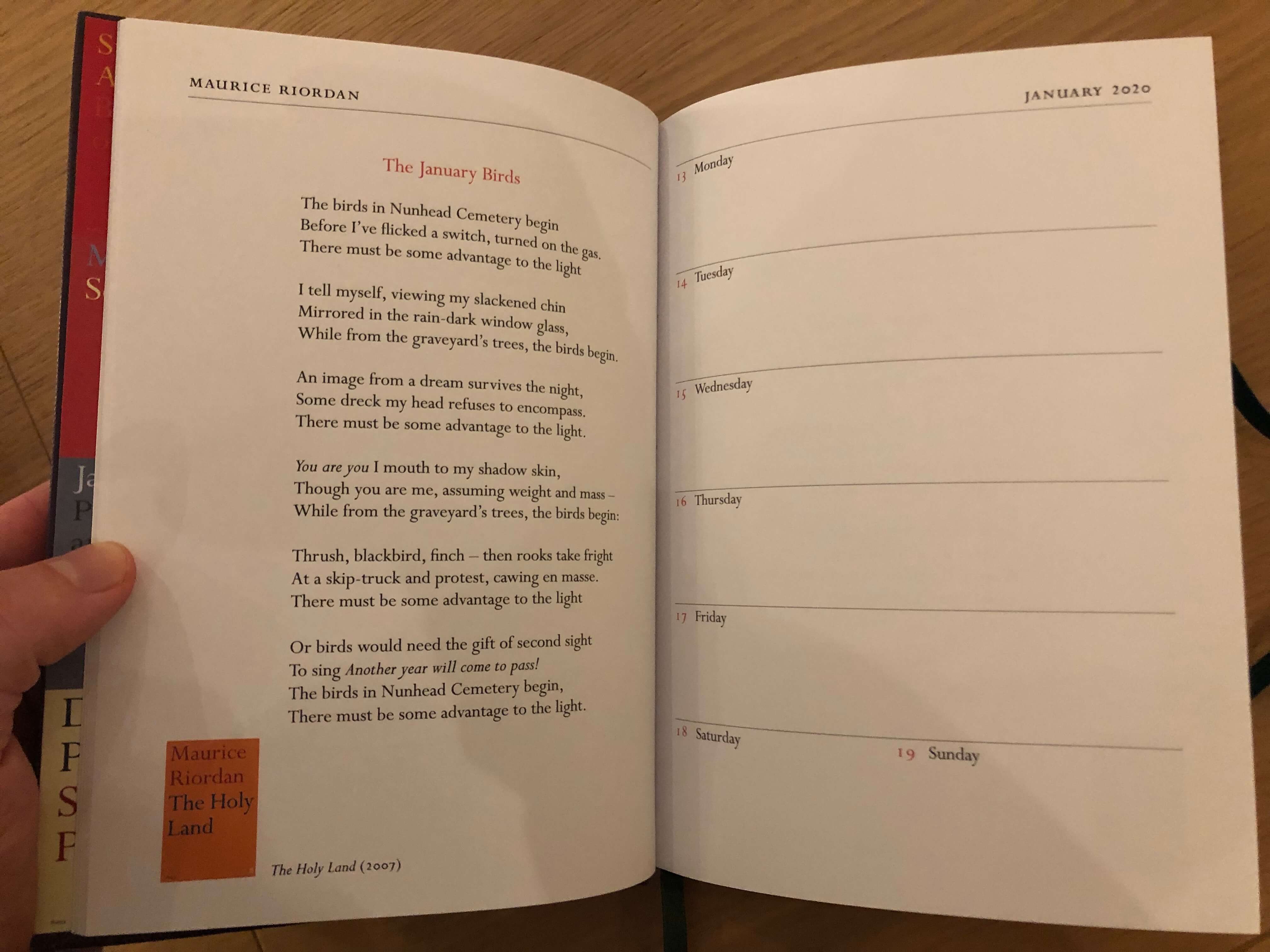 faber and faber poetry diary review